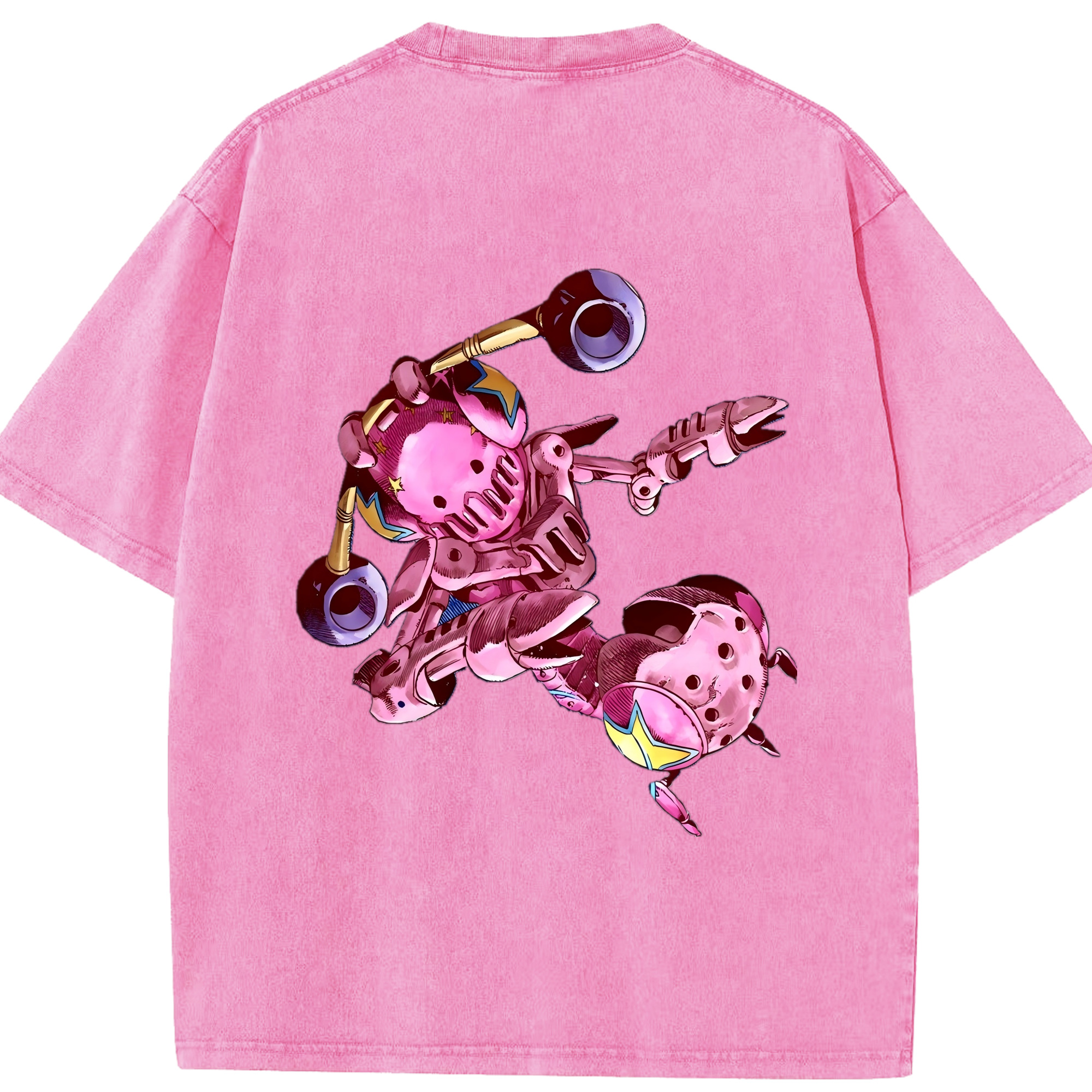 （画像用） ジョジョの奇妙な冒険 ジョナサン?ジョースター JoJo's Bizarre Adventure Jonathan Joestar 綿100% ヴィンテージ風 半袖Tシャツ（背面プリント）